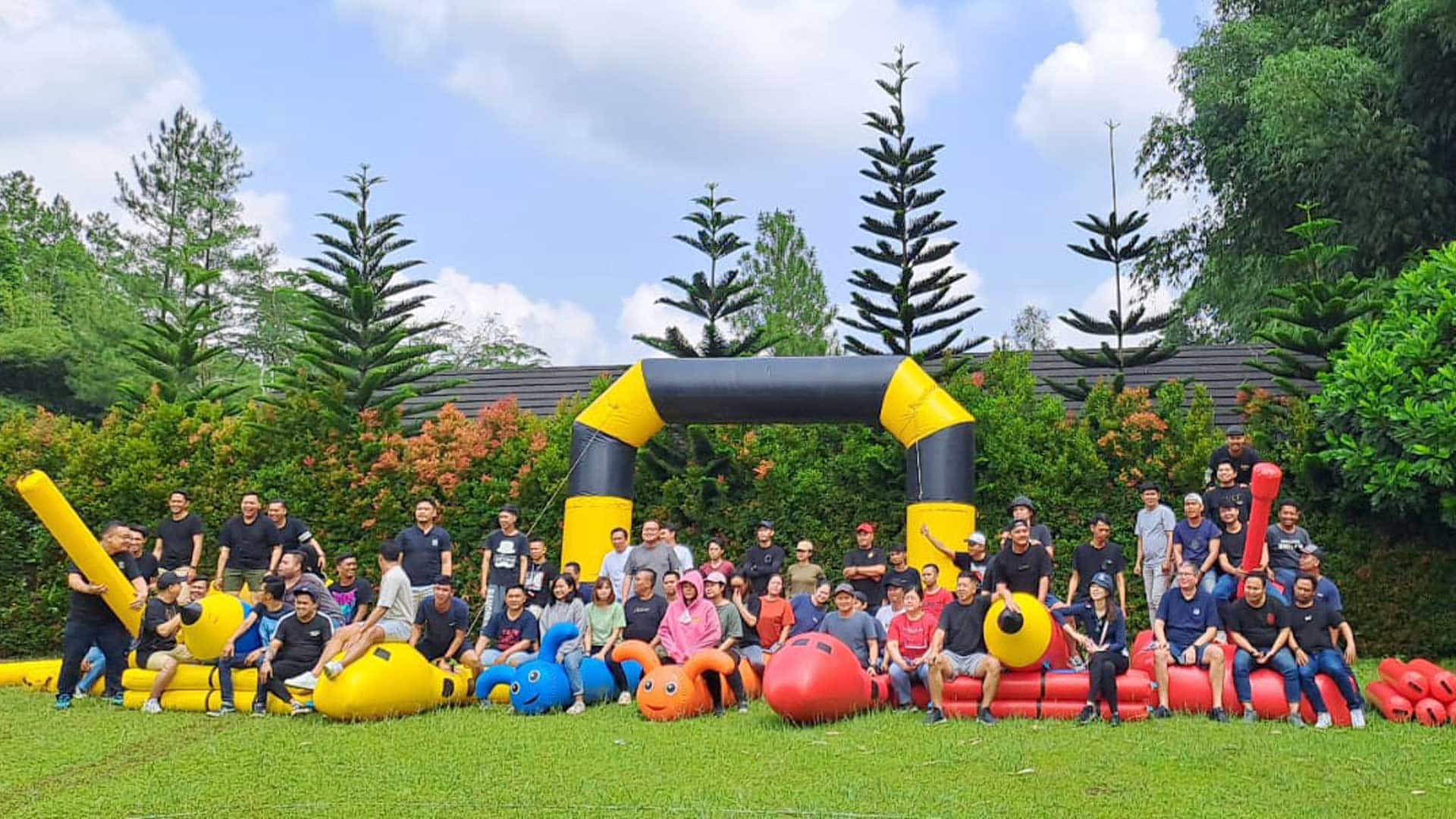 dokumentasi gathering outbound anyer sinergi adventure
